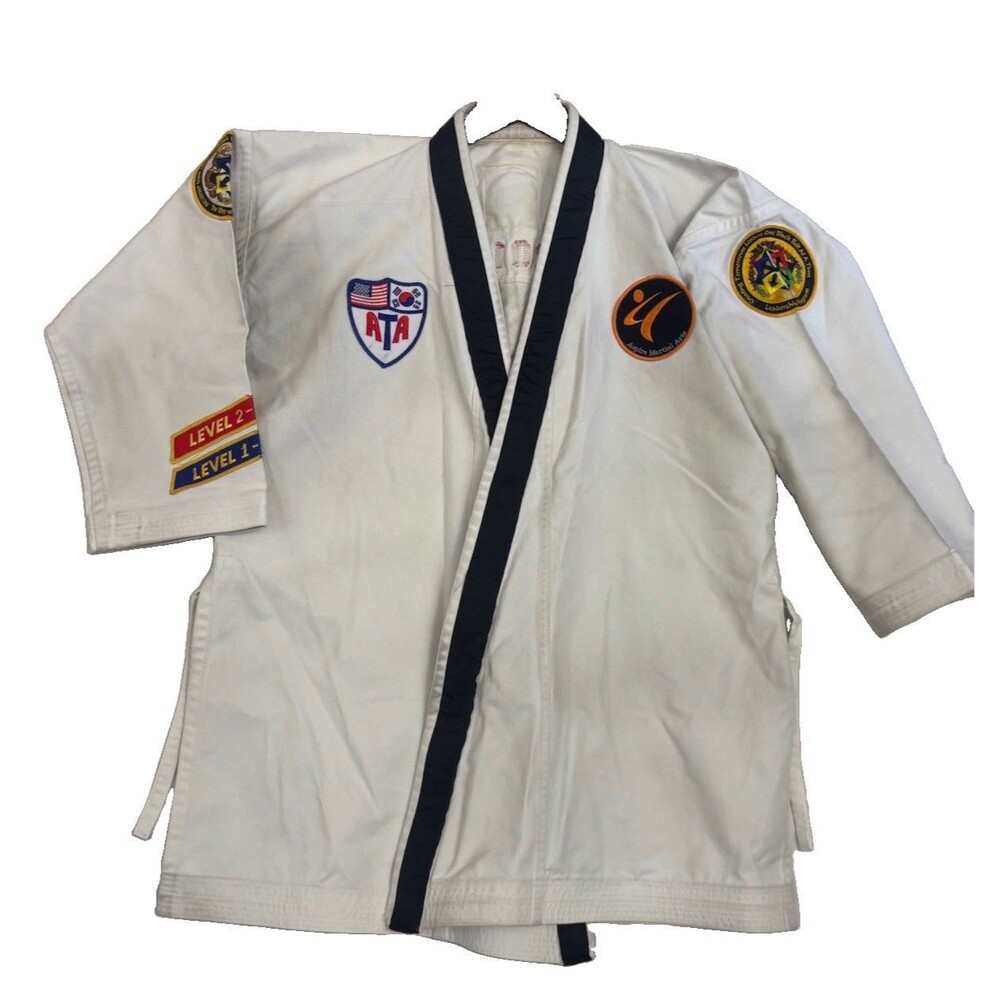 ATA World Champ Taekwondo Uniform Dobok Johnnie Morris Judge Martial Arts 10
